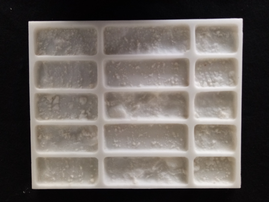 molde ladrillos yeso